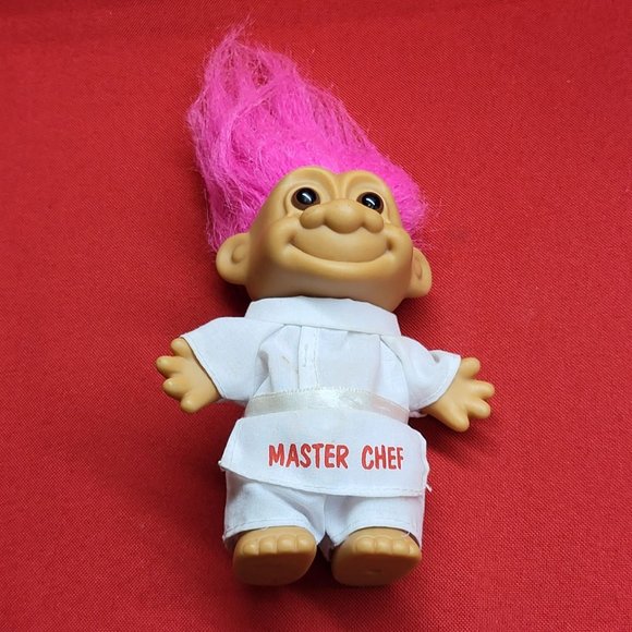 Vintage Russ Master Chef Troll Pink Hair - Picture 11 of 13